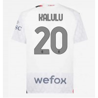 Camisa de Futebol AC Milan Pierre Kalulu #20 Equipamento Secundário 2023-24 Manga Curta